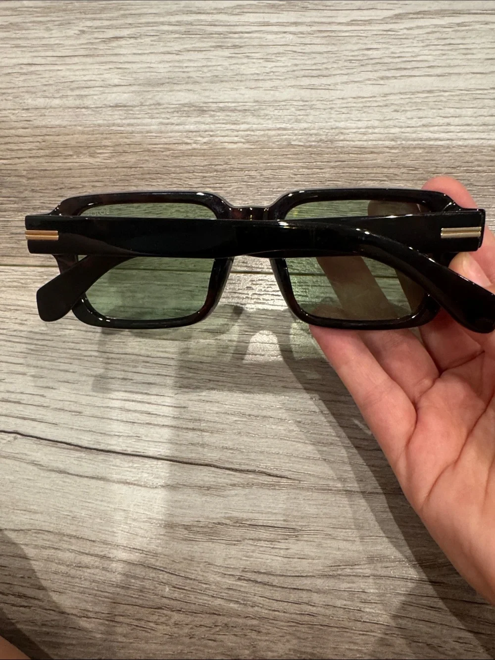 Sojos Dark Green & Brown Sunglasses